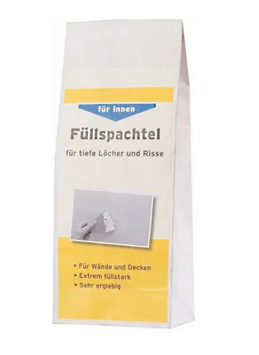 Füllspachtel Innen 0,5 Kg Weiß für Löcher & Risse in Wand und Decke Rühl Farben