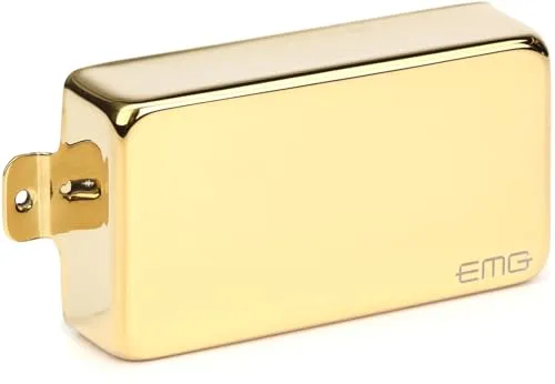 EMG 85 Gold Humbucker - Aktiver Humbucker mit warmem Sound und definierten Höhen, ideal für Metal. Teil des EMG Classic Setups, sorgt für brummfreies Spiel und ist perfekt für High Gain Settings.