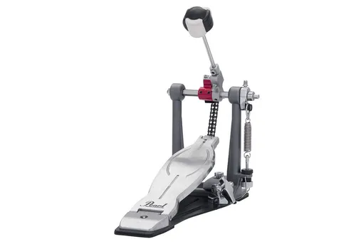 Pearl P-1030R Einzel-Fußmaschine Eliminator Solo Red - Schlagzeug-Fußmaschine mit Doppelketten-Antrieb und stufenlos verstellbarem Beater-Winkel, ideal für geschwindigkeitsorientierte Spieler.
