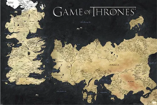 Game of Thrones Poster Die sieben Königreiche 91,5 x 61 cm von Game of Thrones