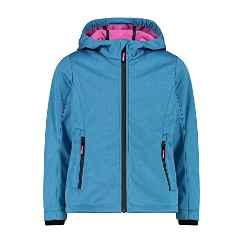 CMP Softshelljacke Blau, Größe 152 für Kinder - Funktionsjacken mit ClimaProtect-Technologie - wasserdicht, atmungsaktiv und winddicht für besten Komfort bei Outdoor-Aktivitäten.