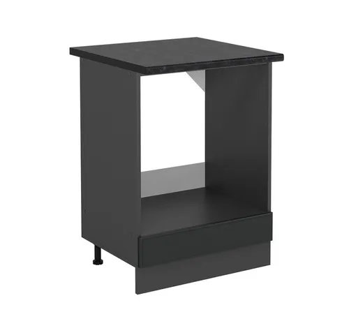 Vicco Herdumbauschrank R-Line, Anthrazit 60 cm - Herdumbauschrank mit Arbeitsplatte, ideal für eine moderne Küchengestaltung und bietet zusätzlichen Stauraum sowie Flexibilität durch umstellbare Module.