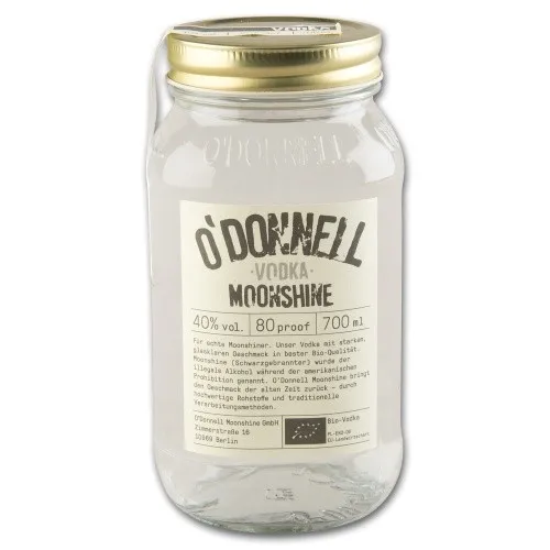 Vodka O'DONNELL MOONSHINE Bio 40% Vol.