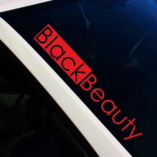 Frontscheibenaufkleber Black B Karminrot Sticker Tuning Auto Decal FS118