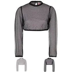 Spieth & Wensky Eduarda Dirndlbluse - Trachtenbluse in Schwarz 42/XL, mit transparentem Design und elegantem Tropfenausschnitt für stilvolle Trachtenlooks.