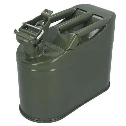 Kraftstoffkanister Metall 5L, 10L, 20L - Benzin-, Diesel- und Heizölkanister - Robuster Metallkanister für Benzin, Diesel und Heizöl, mit benzinbeständigem Lack gegen Rost. Ideal für Camping und lange Reisen, erhältlich in 5L, 10L und 20L.