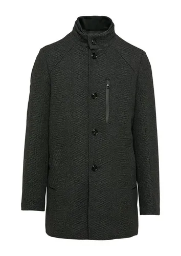 s.Oliver BLACK LABEL Kurzmantel - Stylischer Kurzmantel aus Wollmix für kühle Tage. Mit herausnehmbarem Einsatz für flexible Anpassung an jedes Wetter. Ideal für Herbstspaziergänge oder Winterausflüge - vielseitig kombinierbar für jeden Anlass.