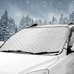 Frontscheibenabdeckung Magnet Auto 190x100cm - Winterabdeckung für Autos, bietet effektiven Schutz vor Schnee und Frost mit magnetischer Befestigung für eine einfache Anwendung.