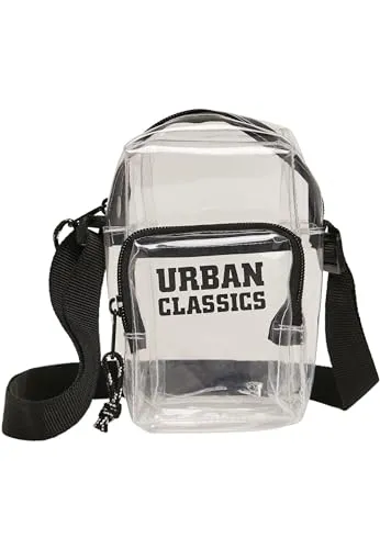 Urban Classics Crossbody Pouch Umhängetasche - 18 cm, transparent, praktische und verstellbare Umhängetasche mit ausreichend Stauraum für Kleinigkeiten
