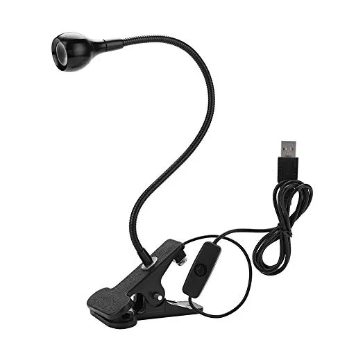 Bewinner UV-LED-Leimhärtungslampe, USB 3W UV-Lampe mit Clip und Schalter für die Telefonreparatur, UV-Leimlampe USB-fähige Plug & Play-Tragetasche Praktisch, 3W LED-Lampenperle Wellenlänge 395