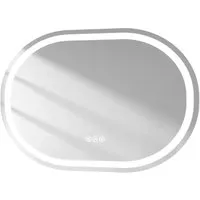 EMKE Badspiegel O6 mit dimmbarem Licht - Badspiegel mit 3 Lichtfarben und Antibeschlag-Funktion, ideal für ein modernes Badezimmer. Genießen Sie die angenehme Beleuchtung und Ihre Lieblingsmusik über Bluetooth!