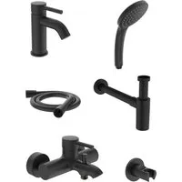 Ideal Standard Armaturen-Bundle 01 Ceraline Silk Black in schwarz von Ideal Standard