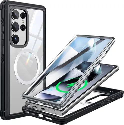 Handyhülle Samsung Galaxy S24 Ultra Hülle, 360 Grad Kratzfeste Handyhülle 6,8 Zo