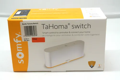 Somfy TaHoma Switch 1870594 - Smart-Home-Zentrale für die einfache Steuerung von bis zu 200 Geräten, ideal für individuelle Wohnszenarien und flexible Nutzung über WLAN.