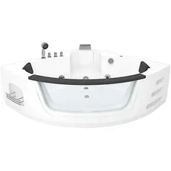 AcquaVapore Whirlpool-Badewanne W05-TH 140x140cm - Sanitäranlagen & Zubehör mit 100% Acryl für einfache Kratzerentfernung und aktiver Schlauchreinigung, ideal für hygienischen Genuss und langlebige Nutzung.