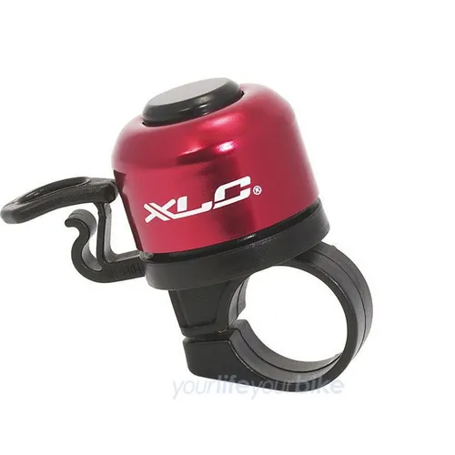 XLC DD-M06 MINI FAHRRAD KLINGEL 21g 34mm GLOCKE RENNRAD KLEIN LENKER SCHELLE ROT