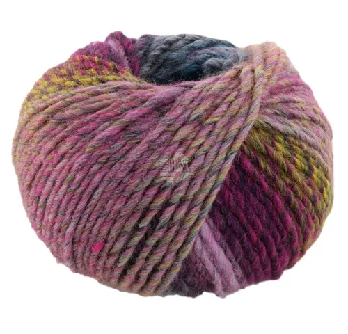 LANA GROSSA COLORS FOR YOU Häkelwolle, 90 m (voluminöses Dochtgarn mit Farbverlauf), 50 g