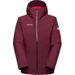 Mammut Alto Light 3 in 1 HS Hooded Jacket Women Vin-Mammut Red (L) - Jacke mit 3-in-1-Funktion, wetterfest und nachhaltig. Kombiniert eine wasserdichte Hardshell mit einer isolierenden Innenjacke für ganzjährige Vielseitigkeit auf dem Trail.