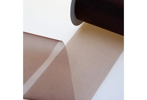 Deko AS Dekoband Kristallorganza braun - 70 mm breit - Rolle 25 Meter - 40070 88-R 70