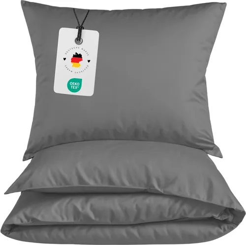 Carpe Sonno Mikrofaser-Bettwäsche, Grau, 135x200 cm