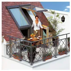 VELUX Dachterrasse Holz/Kiefer ENERGIE PLUS, 78x109 cm (M35)