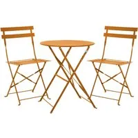 SVITA Balkonset BERLIN, 3-tlg. Bistro-Set - Balkonmöbel-Set mit klappbarem Tisch und 2 Stühlen, witterungsbeständig und pflegeleicht – ideal für gemütliche Stunden auf dem Balkon!