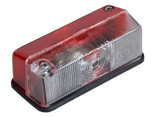 Easyclick24 Anhänger 1 x Begrenzungsleuchte Umrißleuchte rot/weiß + Glühbirne
