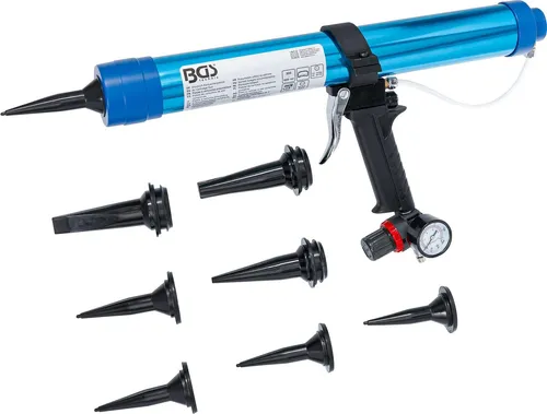 BGS Druckluft-Kleb- und Dichtstoffpresse - Scheibeninstandsetzung, max. Arbeitsdruck von 5,9 bar für effizientes Arbeiten, ideal für professionelle Anwendungen und Reparaturen.