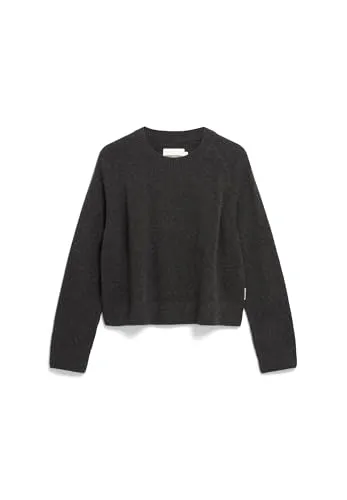 Armedangels Rundhalspullover grau XS (34) - Stylischer Pullover aus 100% Wolle in steel melange, ideal für kühle Tage und umweltfreundlich produziert. Perfekt für nachhaltige Mode-Liebhaber!
