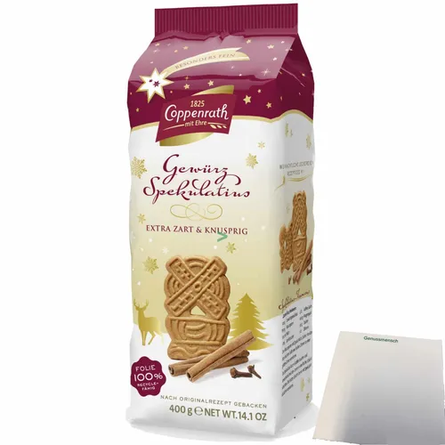 Coppenrath Spekulatius extra zart und knusprig 400g Packung usy Block