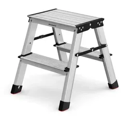 SONGMICS Klappleiter mit 2 rutschfesten Stufen