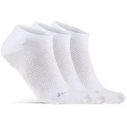 Craft CORE Dry Footies Füßlinge 3-Pack weiß 43/45 - Größe:43/45