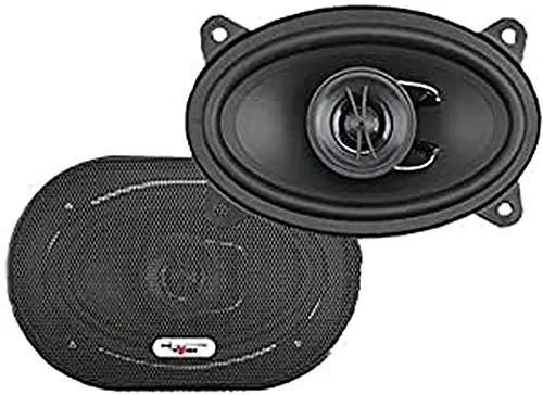 Excalibur X 462 4x6 Zoll 2-Wege Koaxial Lautsprecher Auto, mit 100W RMS Leistung, Set mit 2 Stück, ideal als Austausch für werkseitige Lautsprecher, starker Klang bei einfacher Installation