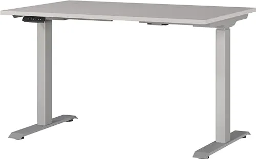 Germania Schreibtisch Jet, elektrisch höhenverstellbar - Kinderschreibtisch in kaschmir mit elektrischem Antrieb, ideal für ergonomisches Arbeiten. 3 Speicherplätze für individuelle Höheneinstellungen, Made in Germany.