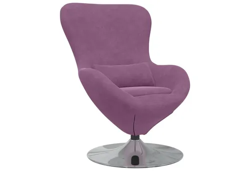 vidaXL Sessel Ei-Stuhl Lila Samt in lila von vidaXL