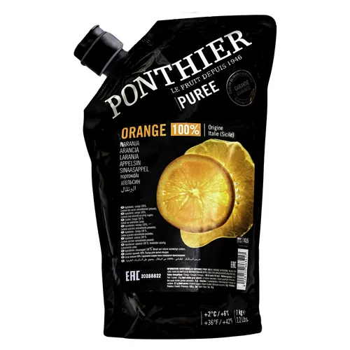 Food-United ORANGE-VALENCIA PÜREE Zitrus-Frucht-Püree von Ponthier 1KG