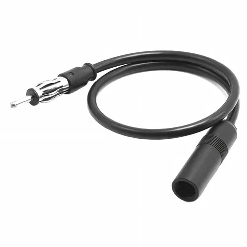 J09 Auto Antennen Verlängerungskabel DIN Stecker Buchse 100cm Autoradio Adapter