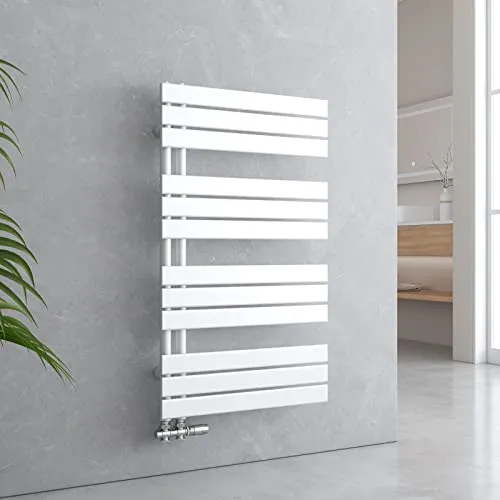 EMKE Badheizkörper Handtuchhalter 1041x600 mm - Handtuchwärmer aus hochwertigem Stahl, effiziente Wärmeverteilung für schnelles Trocknen und Erwärmen von Handtüchern, ideal für ein gemütliches Badezimmer.