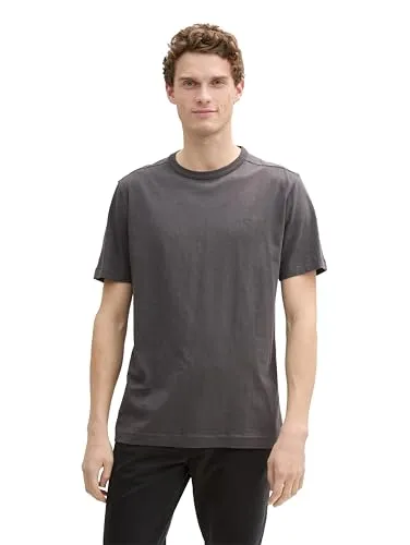 TOM TAILOR Herren 1045627 T-Shirt, 10899 - Tarmac Grey, XL EU