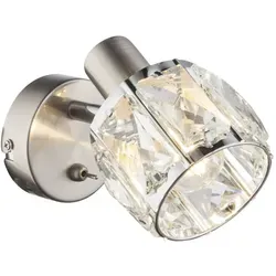 Einzelne Wandleuchte Kris nickel von Globo