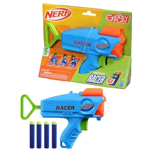 Nerf Elite Junior Racer Easy Play Dart-Blaster