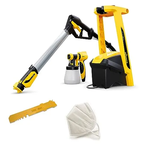 WAGNER Farbsprühsystem W 950 FLEXiO - 800 ml Behälter, 630 W Leistung, ideal für Wand- und Latexfarben, gleichmäßiger Farbauftrag ohne Umfüllen