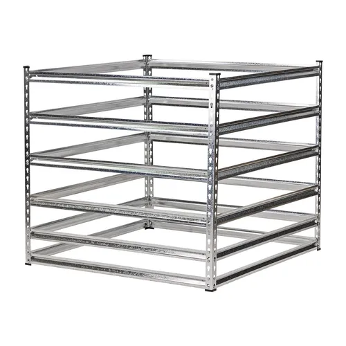 DEMA Metallkomposter DMK900Z - Häcksler aus vollverzinktem Metall, langlebig und ideal für umweltbewusste Gartenliebhaber mit einer Breite von 100 cm.