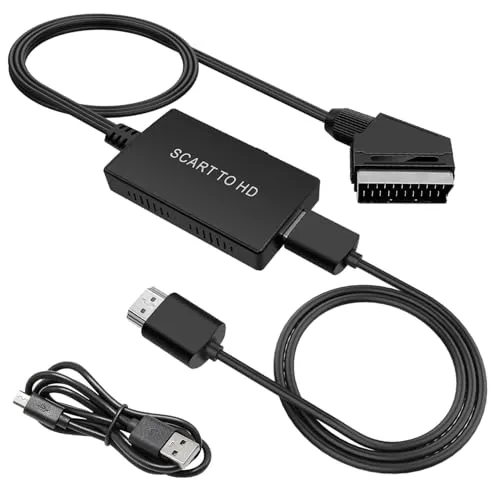 Hoembpn Scart auf HDMI Konverter Adapter