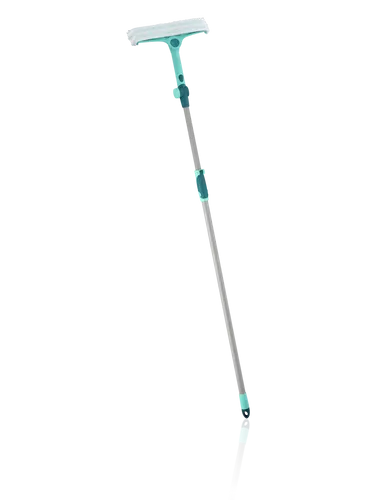 Leifheit Fensterreinigungsset Click-System, 51120, Abzieher 32cm mit Einwascher und Teleskopstiel