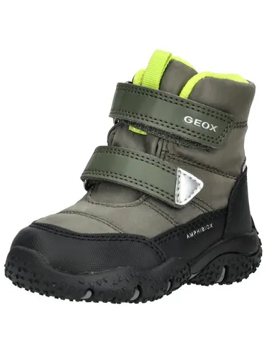 Geox Baby-Jungen B Baltic Boy B ABX Ankle Boot, DK Green/Lime Green, 22 EU - Baby Stiefel für Jungen, atmungsaktiv und ideal für aktive kleine Entdecker.