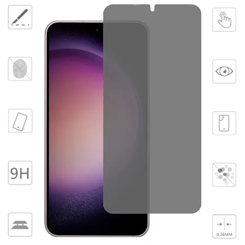Für Samsung Galaxy S25 5G 2.5D 0,26mm Privacy H9 Hart Glas Transparent Schutz