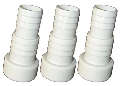 Stück: Pool Schlauchtülle Ø32 / 38 mm x Klebestutzen DN50 / Verbinder Fitting 3