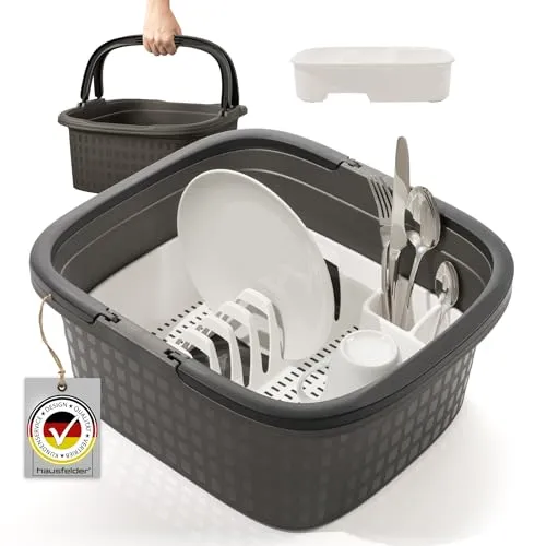 Hausfelder Camping Spülset – mobile Spülstation für Outdoor-Küche