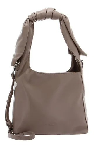 Seidenfelt Manufaktur Schultertasche SFM211 Hobo - Elegante Schultertasche in Warm Grey, ideal für den Alltag. Mit geräumigem Hauptfach und abnehmbarem, verstellbarem Schulterriemen für vielseitige Tragemöglichkeiten.